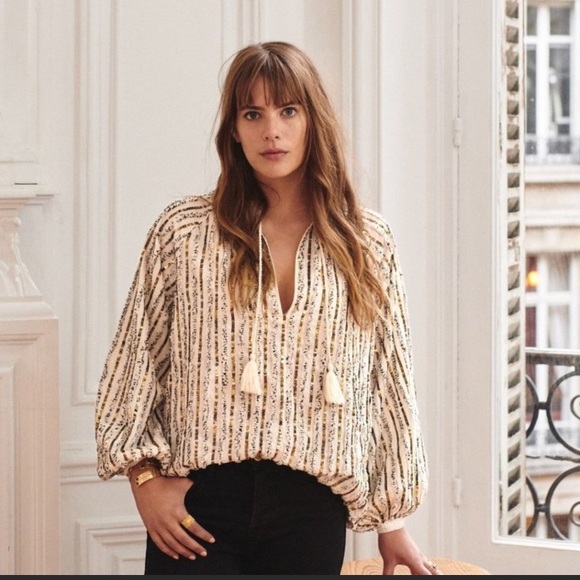 Sezane Tops - ON HOLD—✨SEZANE BONY BLOUSE✨
